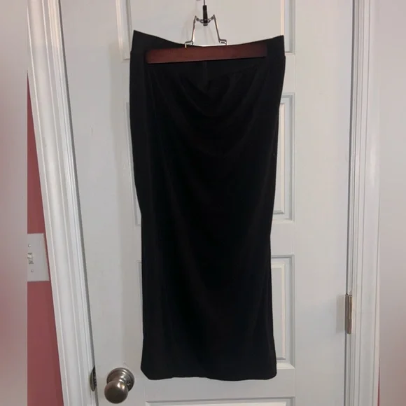 Isabel Maternity Black Ruched Skirt S - Picture 1 of 3